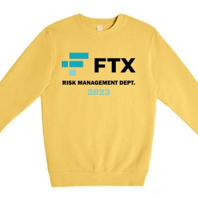 FTX Risk Management Dept 2023 Trading Trader Funny Gift Premium Crewneck Sweatshirt