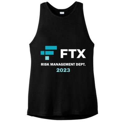 FTX Risk Management Dept 2023 Trading Trader Funny Gift Ladies PosiCharge Tri-Blend Wicking Tank