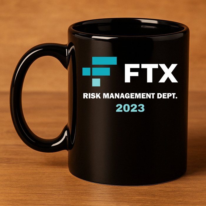 FTX Risk Management Dept 2023 Trading Trader Funny Gift 11oz C Handle Ceramic Mug