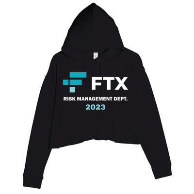 FTX Risk Management Dept 2023 Trading Trader Funny Gift Crop Fleece Hoodie