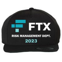 FTX Risk Management Dept 2023 Trading Trader Funny Gift Wool Snapback Cap