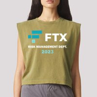 FTX Risk Management Dept 2023 Trading Trader Funny Gift Garment-Dyed Women's Muscle Tee