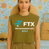 FTX Risk Management Dept 2023 Trading Trader Funny Gift Garment-Dyed Women's Muscle Tee