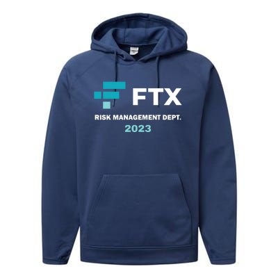 FTX Risk Management Dept 2023 Trading Trader Funny Gift Performance Fleece Hoodie