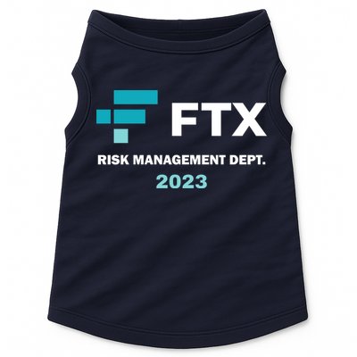FTX Risk Management Dept 2023 Trading Trader Funny Gift Doggie Tank