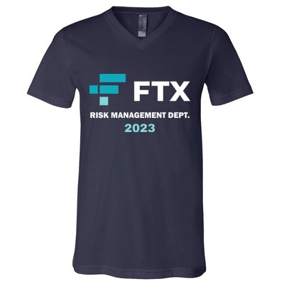 FTX Risk Management Dept 2023 Trading Trader Funny Gift V-Neck T-Shirt