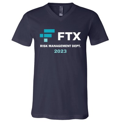 FTX Risk Management Dept 2023 Trading Trader Funny Gift V-Neck T-Shirt