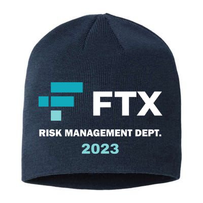 FTX Risk Management Dept 2023 Trading Trader Funny Gift Sustainable Beanie