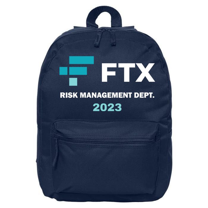 FTX Risk Management Dept 2023 Trading Trader Funny Gift 16 in Basic Backpack