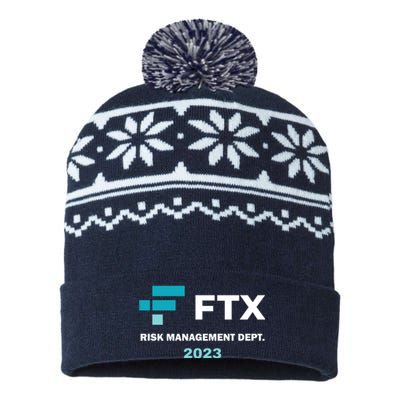 FTX Risk Management Dept 2023 Trading Trader Funny Gift USA-Made Snowflake Beanie