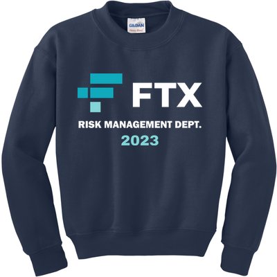 FTX Risk Management Dept 2023 Trading Trader Funny Gift Kids Sweatshirt