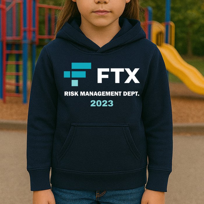 FTX Risk Management Dept 2023 Trading Trader Funny Gift Kids Hoodie