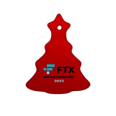 FTX Risk Management Dept 2023 Trading Trader Funny Gift Ceramic Tree Ornament