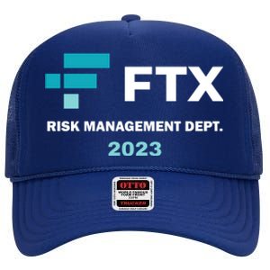 FTX Risk Management Dept 2023 Trading Trader Funny Gift High Crown Mesh Back Trucker Hat