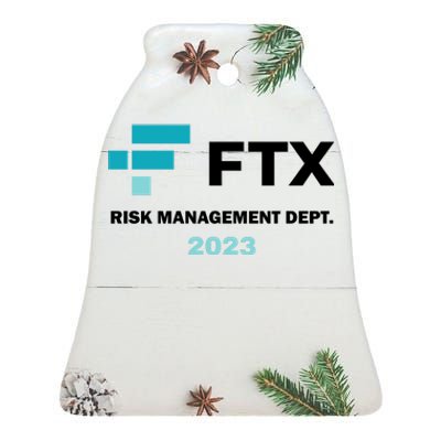 FTX Risk Management Dept 2023 Trading Trader Funny Gift Ceramic Bell Ornament