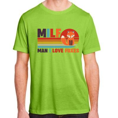 Funny Retro MILF Man I Love Foxes Adult ChromaSoft Performance T-Shirt