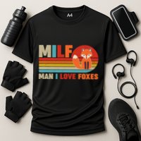 Funny Retro MILF Man I Love Foxes Cooling Performance Crew T-Shirt