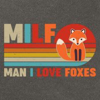 Funny Retro MILF Man I Love Foxes Cotton Canvas Backpack
