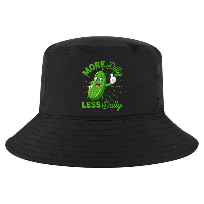 Funny Retro More Dilly Less Dally Pickle Cool Comfort Performance Bucket Hat