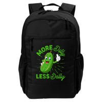 Funny Retro More Dilly Less Dally Pickle Backpack
