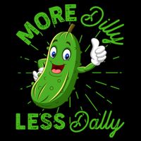 Funny Retro More Dilly Less Dally Pickle 16 in Basic Backpack