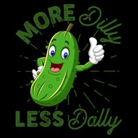 Funny Retro More Dilly Less Dally Pickle 16oz Travel Tumbler