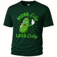 Funny Retro More Dilly Less Dally Pickle Performance Shirt