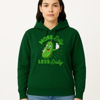 Funny Retro More Dilly Less Dally Pickle Hoodie
