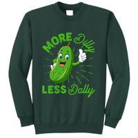 Funny Retro More Dilly Less Dally Pickle Sweatshirt