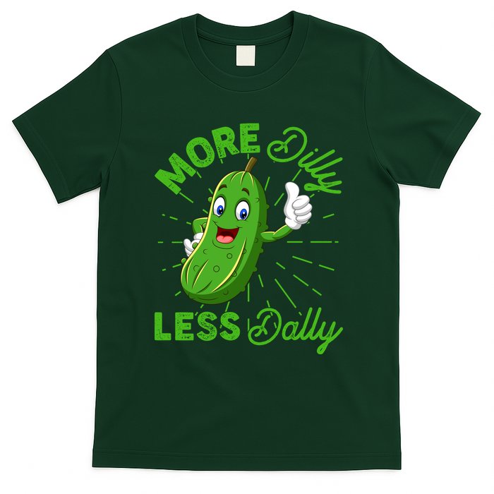Funny Retro More Dilly Less Dally Pickle T-Shirt