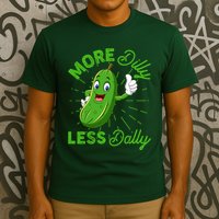 Funny Retro More Dilly Less Dally Pickle T-Shirt