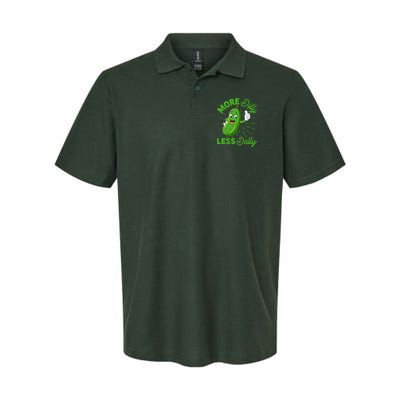 Funny Retro More Dilly Less Dally Pickle Polo