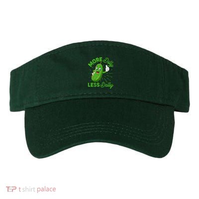 Funny Retro More Dilly Less Dally Pickle Visor