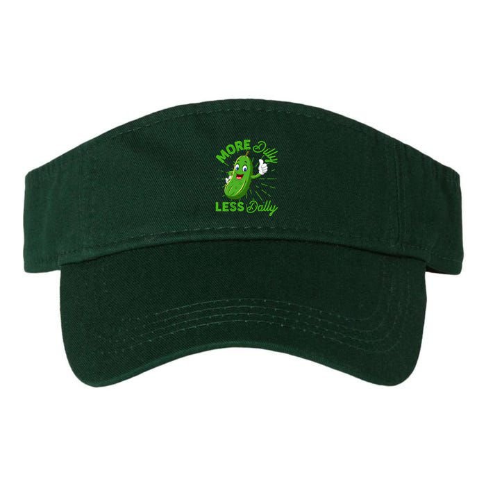 Funny Retro More Dilly Less Dally Pickle Visor