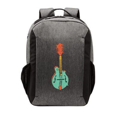 Funky Retro Mandolin Minimalist String Instrument Graphic Vector Backpack