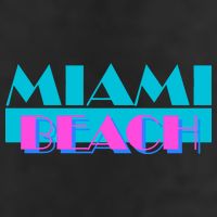 Funny Retro Miami Beach Logo Adult Drive Performance Visor