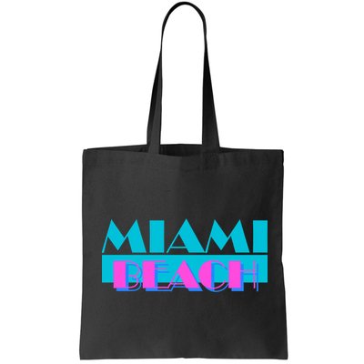Funny Retro Miami Beach Logo Bag