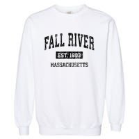 Fall River Massachusetts Ma Vintage Sports Established Design Garment-Dyed Sweatshirt