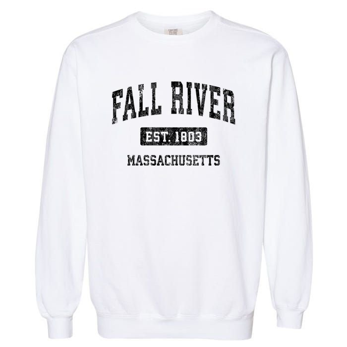 Fall River Massachusetts Ma Vintage Sports Established Design Garment-Dyed Sweatshirt