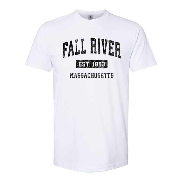 Fall River Massachusetts Ma Vintage Sports Established Design Softstyle CVC T-Shirt