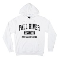 Fall River Massachusetts Ma Vintage Sports Established Design Hoodie