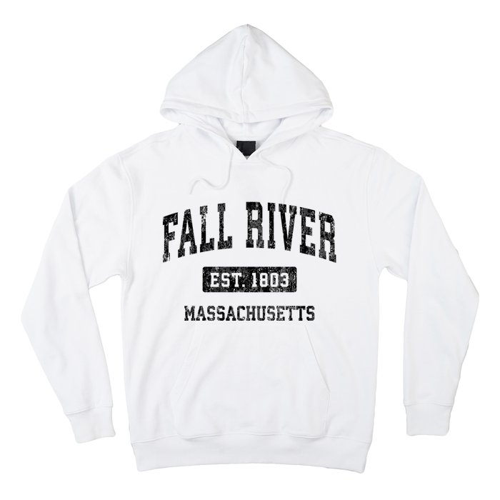 Fall River Massachusetts Ma Vintage Sports Established Design Hoodie