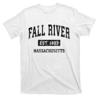 Fall River Massachusetts Ma Vintage Sports Established Design T-Shirt