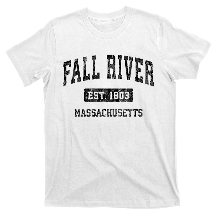 Fall River Massachusetts Ma Vintage Sports Established Design T-Shirt