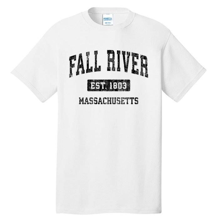 Fall River Massachusetts Ma Vintage Sports Established Design Tall T-Shirt