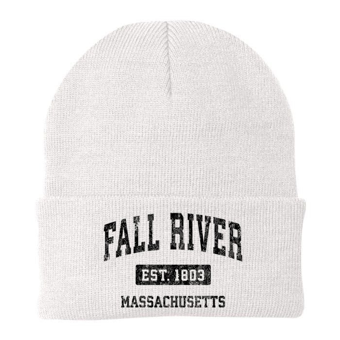 Fall River Massachusetts Ma Vintage Sports Established Design Knit Cap Winter Beanie