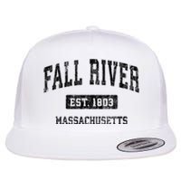 Fall River Massachusetts Ma Vintage Sports Established Design Flat Bill Trucker Hat