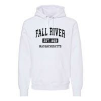 Fall River Massachusetts Ma Vintage Sports Established Design Premium Hoodie