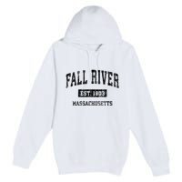 Fall River Massachusetts Ma Vintage Sports Established Design Premium Pullover Hoodie