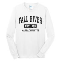 Fall River Massachusetts Ma Vintage Sports Established Design Tall Long Sleeve T-Shirt